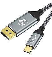 YOJOCK USB C to DisplayPort Cable 6ft USB Type C to Displayport Cable for Home Office, Thunderbol...
