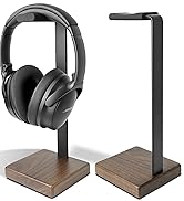 Headphone Stand for Desk - wooden Headset stand for desk - wooden Headphone Holder with Airpods M...