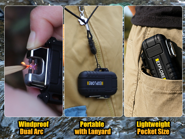 USB rechargeable dual arc lighter