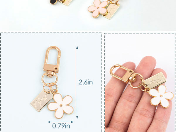 Flower Bag Keychain Charms