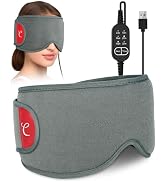 Comfytemp Heated Eye Mask for Dry Eyes, USB Wearable Eye Heating Pad, Sinus Headache Migraine Rel...
