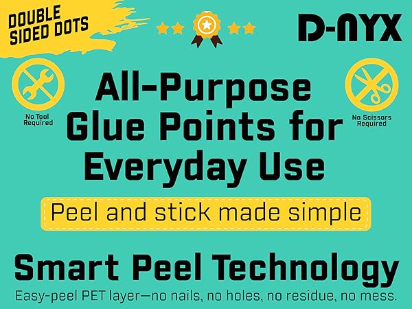 double sided adhesive dots tape to hang pictures on wall no damage wood putty outdoor waterproof