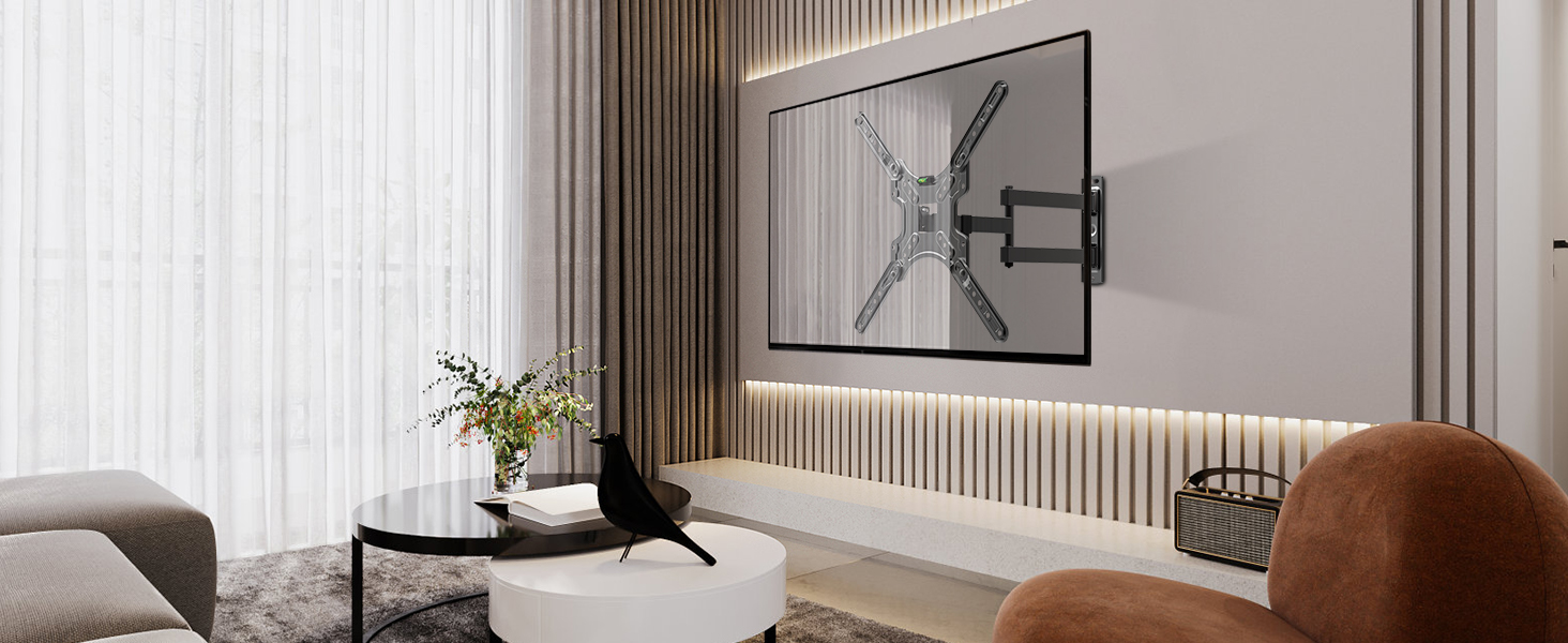 FULL MOTION CORNER WALL MOUNT TV BRACKET