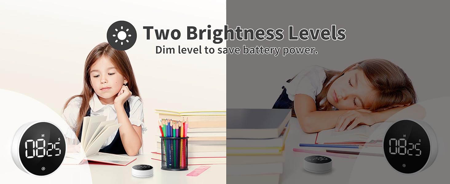two brightness levels
