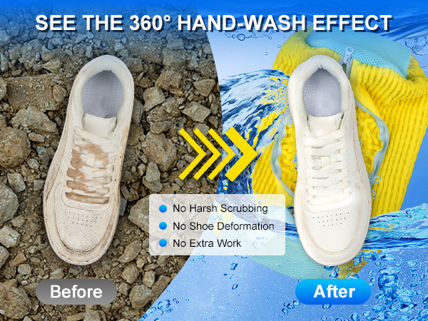 shoe washing bag