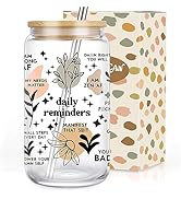 Coolife Positive Daily Affirmations Cup - Mental Health, Funny Sobriety, Christmas, Inspirational...