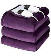 Heated Electric Blanket Queen Size - 84" x 90" Heating Blanket with Dual Control, 10 Heating Leve...