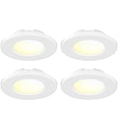 JULLISON 4 Inch Small Flush Mount Ceiling Light: LED Mini Surface Mount Light for Bedroom, Hallwa...