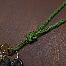 lanyard paracord knot keychain