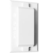Magnetic Switch Covers, ILIVABLE Light Switch and Outlet Cover for Flat Modern Switches, Not Chil...