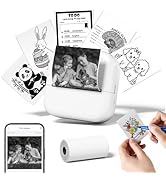 M02L Mini Printer - Print Pod Portable Photo Printer for iOS&Android, Bluetooth Label Maker with ...
