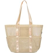 Mesh Beach Tote Large Bag 2022 Upgrade for Women with Multiple Pockets for Family Travel Swimming...