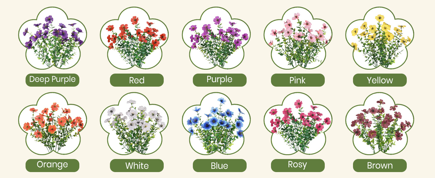 Artificial Flowers for Outdoor