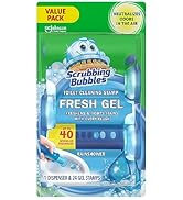 Scrubbing Bubbles Fresh Gel Toilet Bowl Cleaning Stamps, Helps Keep Toilet Clean and Helps Preven...