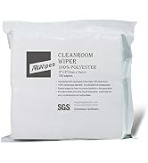 AAWipes Cleanroom Cloth Wipes 6"x6" (Bag of 150 Pcs) Double Knit 100% Polyester Wipers Lint Free ...