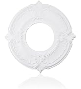 INCREWAY 1Pack Lighting PU Ceiling Medallion Ceiling Cover Plate Ceilings Fan Medallion Home for ...