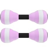 Toyvian Aquatic Exercise Foam Dumbbell Set - Pool Fitness Water Aerobic Equipment High Density Ev...