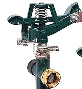 Impact Sprinkler Head on Metal Step Spike