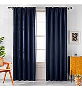 Pickluc Blackout Curtains 96 Inches Long 2 Panels, Black Out Drapes for Bedroom or Living Room, B...