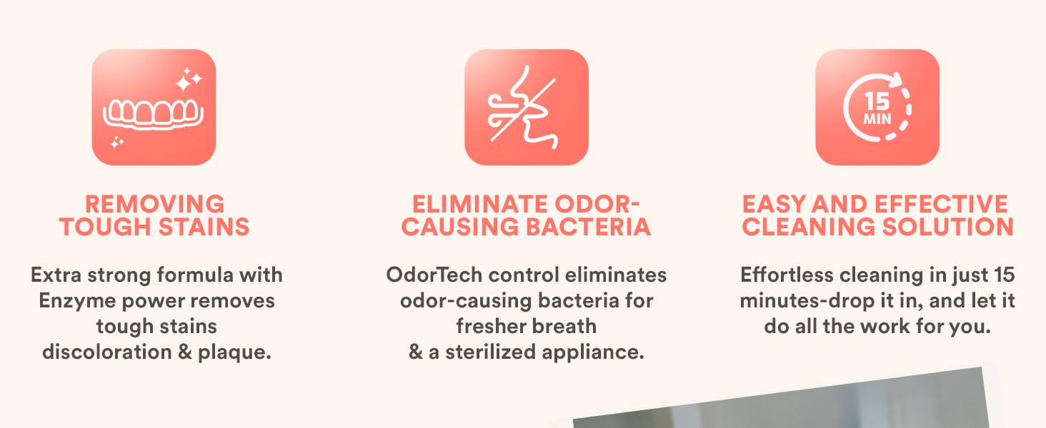 Retainer cleaner for clear aligners