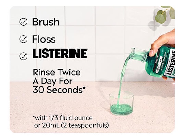 Brush, Floss, Listerine