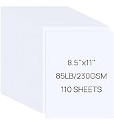 JOYIT 110 Sheets White Cardstock 8.5 x 11 Inch - Thick Heavy Card Stock 85LB/230GSM Cardstock Pri...