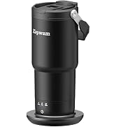 Kepwam Smart Tumbler T3 –20oz Self-Heating Travel Mug Ultra-Long Battery Life, App-Controlled Hea...