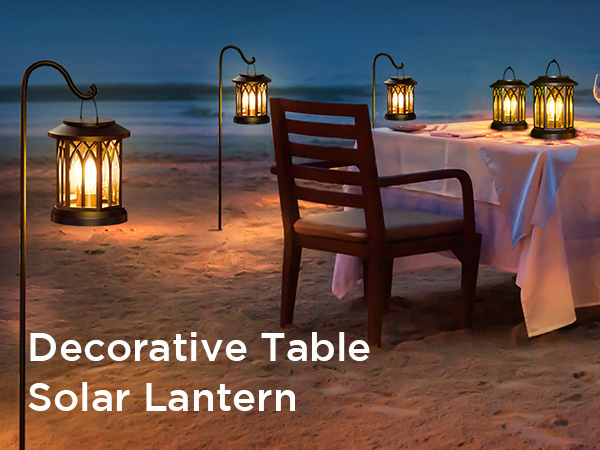 solar lantern table Deacorative