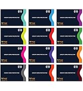 Boxiki Travel RFID Blocking Sleeves, Set with Color Coding | Identity Theft Prevention RFID Block...