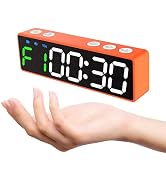 Mini Portable Gym Timer Clock, Large LED Digital Display Screen, Powerful Magnet, Powerful Batter...