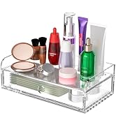 Hongtuocb Acrylic Desk Organizer 12 "x 6.7" x 4", Clear Desktop Drawer Tabletop Storage Organizat...