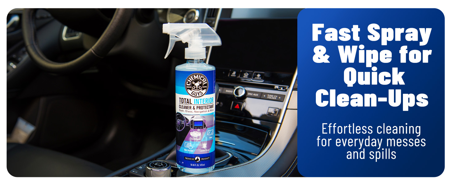 Clean all surfaces of your car's interior with Total Interior
