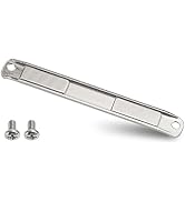 Stainless Steel U-Channel Shower Door Magnet with Screws - Swing Door Handles and Strike Jamb