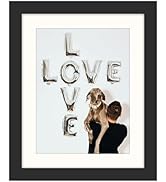 SNXJWA Black 8x10 Picture Frame with Mat for 6x8 Display, Desk Wall Photo Frame for Horizontal an...