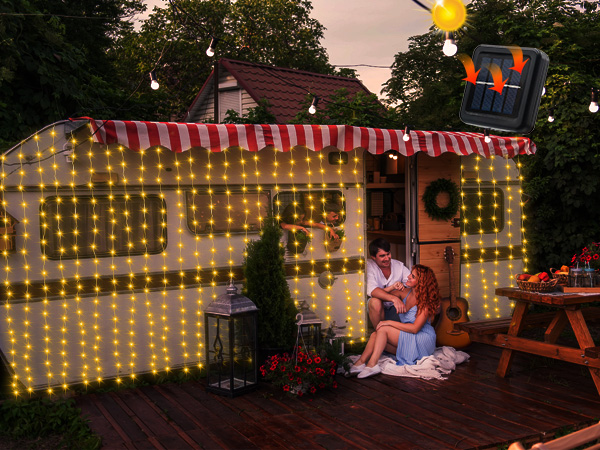 solar curtain lights