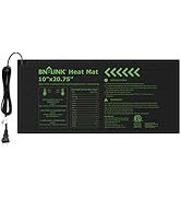 BN-LINK Durable Seedling Heat Mat Warm Hydroponic Heating Pad Waterproof 10" x 20.75" for Seed St...