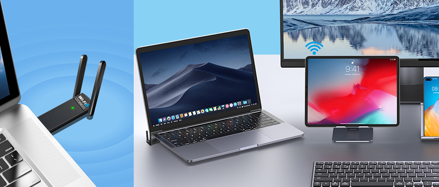 PC with Bluetooth Dual 3Dbi Antenna 5G/2.4G WiFi