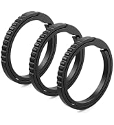 PJYTAC Titanium Key Rings Heavy Duty Easy Open Split Key Chain Rings | Side Push, No Nail Damage,...