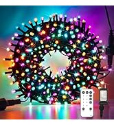 suddus 200 LED Multicolor Christmas Lights, 8 Modes Blinking Tree Lights with Remote, Colored Chr...