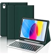 KBCASE Keyboard Case for iPad A16 11 inch 2025 / 10th Generation 10.9 inch 2022, Detachable Wirel...