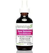 kosmatology Rose Geranium Organic Facial Moisturizer | Anti-Aging Hydration for Dry & Sensitive S...