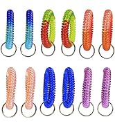 BIHRTC Pack of 12 pcs Colorful Rainbow Gradual Change Colors Flexible Spiral Coil Wristband for G...