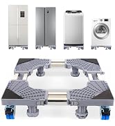 NIOSAVM Mini Fridge Stand storage Adjustable base With 4 locking wheels and 8 strong feet – Base ...