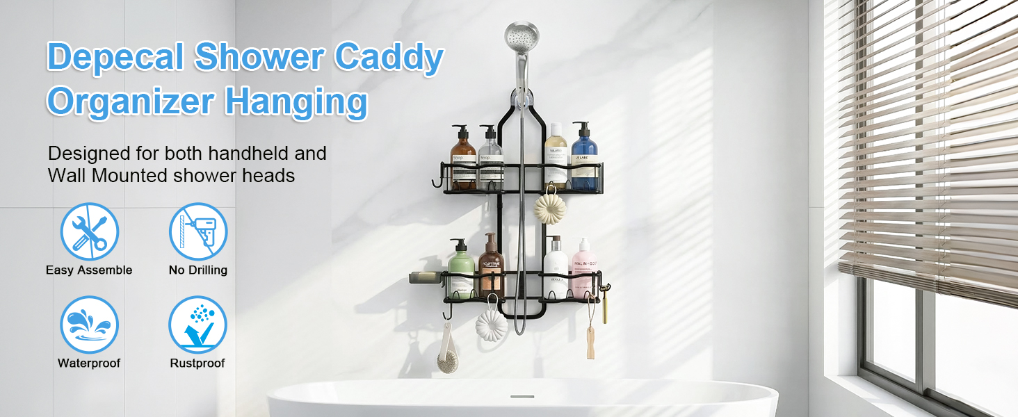 shower caddy organizer hanging