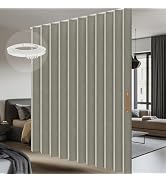 Room Divider Curtain Sets with Flexible Ceiling Track, Privacy Soundproof Curtain for Bedroom Off...