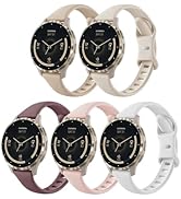 Slim Silicone 22mm Compatible with Garmin Venu 3 Watch Bands/Venu 4 45mm/Venu 2, 5 Pack Thin Soft...