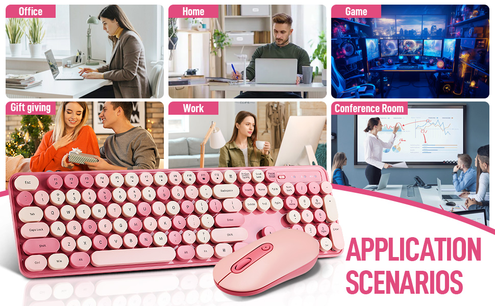 Wireless Keyboard and Mouse Combo,