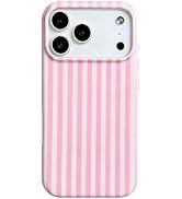 J.west for iPhone 17 Pro Max Case Cute Striped Phone Case Soft TPU Slim Shockproof Phone Cover fo...
