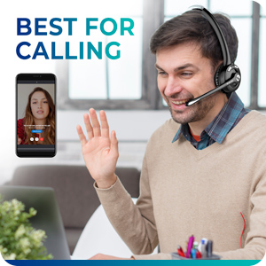 laptop headset with microphone wireless office phone computer bluetooth headphone for truck drivers