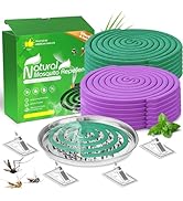 Extra Strong Mosquito Repellent Coils, 28 Pack Large Outdoor Coils for Patios and Camping, DEET F...